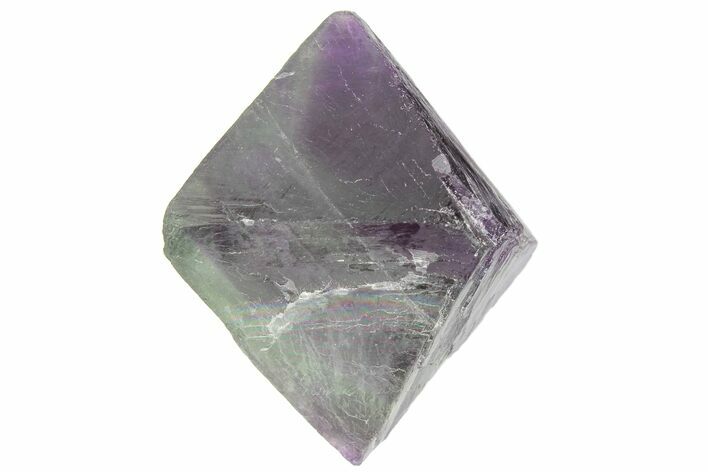 Purple and Green Banded Fluorite Octahedron - China #164588